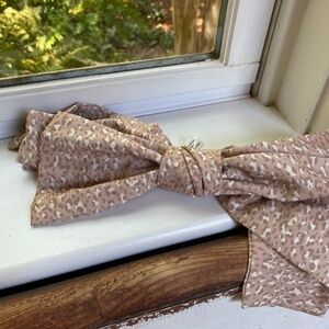 Anthropologie Leopard Print Bow Barrette
